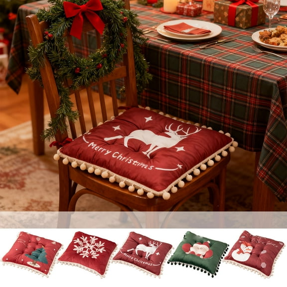 Solive Christmas Decorations Christmas Cushions Sofa Cushions Office Chair Cushions Breathable Cushions Sitting Christmas Decorations
