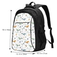 thumbnail image 4 of Yiaed Sea Creatures Print Laptop Backpack,Business Travel Durable Laptops Backpack with USB Charging Port,Water Resistant College Computer Bag, 4 of 5