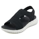 thumbnail image 5 of Sandalias de cuña con punta abierta Sandalias casuales de verano Malla de moda para mujer (36) Negro, 5 of 9