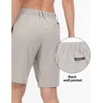 thumbnail image 5 of Little Donkey Andy Women's 10 Inch Quick Dry Bermuda Lightweight Shorts Stretch Golf Hiking Travel Light Gray Heather 3XL, 5 of 5