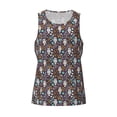 thumbnail image 4 of Gaeub Forest Cute Owl Men's Athletic Tank Top, Workout Sleeveless Shirts, Running Tank Tops for Gym, Running, Training - Large, 4 of 9