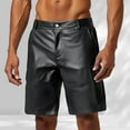 thumbnail image 2 of Men's Casual High-Waisted Shorts with Button Detail for Everyday Wear Comfortable Lightweight Design for Summer Activities, 2 of 7