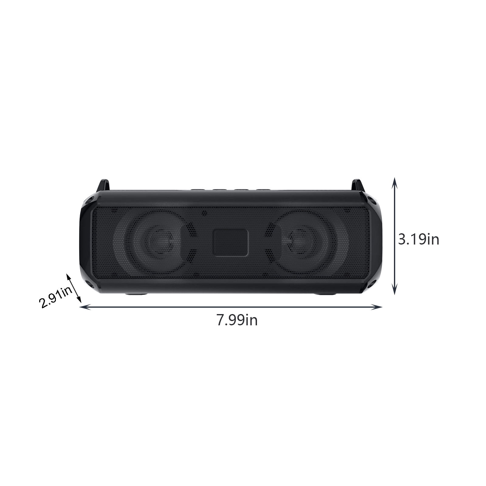 TOUMENY Bluetooth Speaker, Double Speaker Wireless Bluetooth 5.0 with 10W HiFi Stereo Sound, Upgraded Portable Outdoor Desktop Computer Speaker for Home FM Radio TF Card