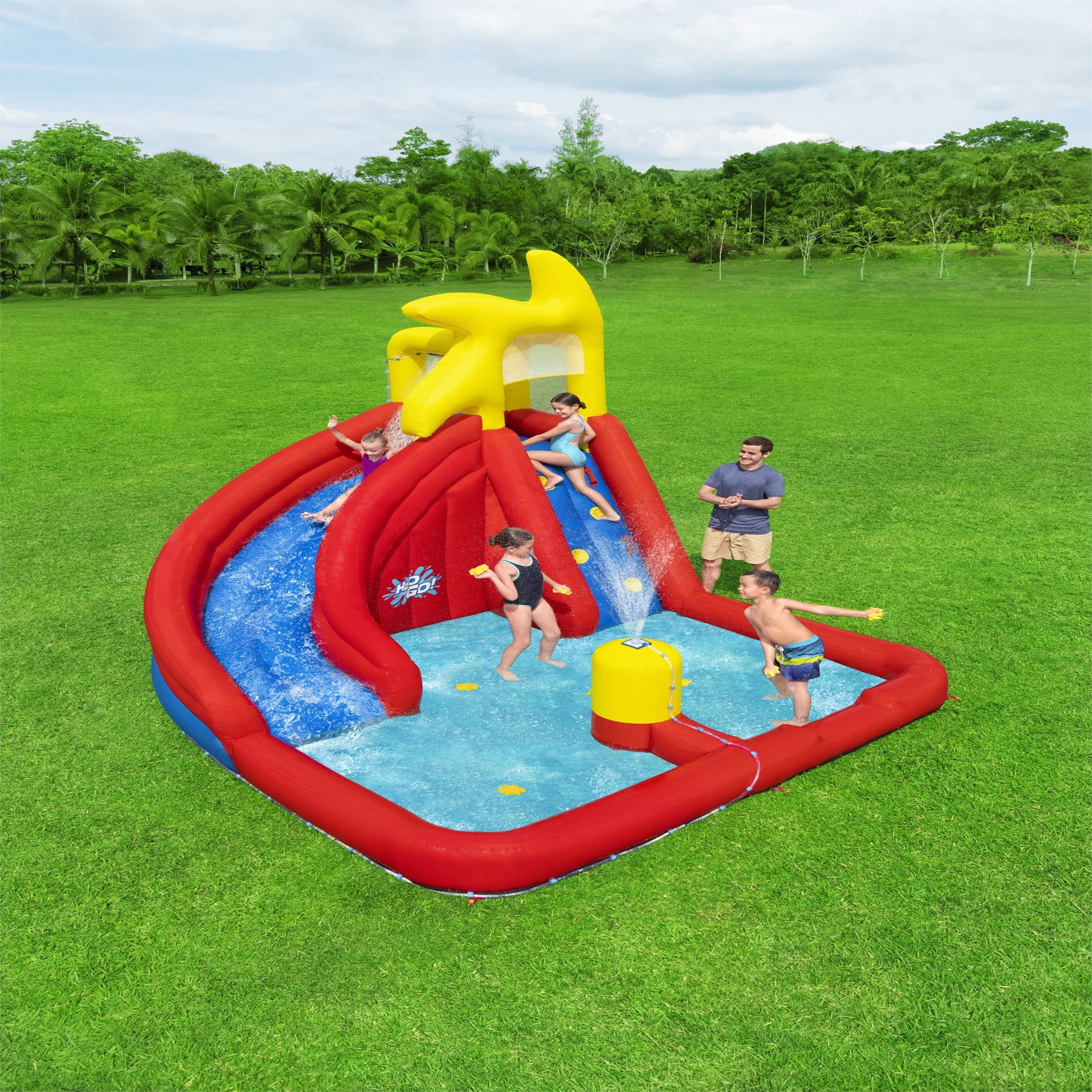 H2OGO! AstroSplash Kids Inflatable Mega Water Park 10'9"