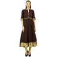 thumbnail image 2 of Bimba Women's A-Line Cotton Kurti Elegant Ladies Kurta Indian Dress Custom Clothing, 2 of 9
