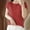Red, variant on Itsame Summer Womens Casual T-Shirt for Women Plain Short Sleeved Shirt Tops Fashionable Round Neck Knitted T Shirt Gray Size XL