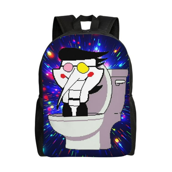 Spamton Deltarune Large Backpack Lightweight Laptop Bag Daypack Travel Backpack for Men Women