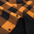 thumbnail image 5 of TANSILING Men's Hooded Flannel Shirt Jacket Fleece Lined Plaid Warm Casual Coat, 5 of 5