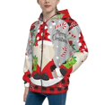 thumbnail image 2 of Sikiie Gnome And Buffalo Plaid Zip Up Hoodie Teenage, hoodies for Teenage, Zipper Sweatshirt Jacket for Daily, Traveling-Medium, 2 of 6