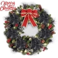 thumbnail image 5 of 12-Pack 6.3'' Glitter Poinsettia Flowers Artificial Christmas Flowers Christmas Tree Flowers Wreath Tree Ornaments with 12 Pcs Green Flower Stems, 5 of 6