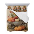 thumbnail image 6 of Vintage Pumpkins Fall Twin XL Size Down Alternative Comforter, Lightweight Comforter Quilt Bedding Set with Pillow Shams Thanksgiving Floral Oil Painting Bed Comforter Duvet Insert 68"x98", 6 of 6