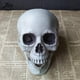 thumbnail image 1 of Esculturas de estatuas para decoración de Halloween, modelo de cabeza de calavera Artificial, hueso de calavera de plástico, esqueleto de terror aterrador, adorno para Bar y fiesta, 1 of 3