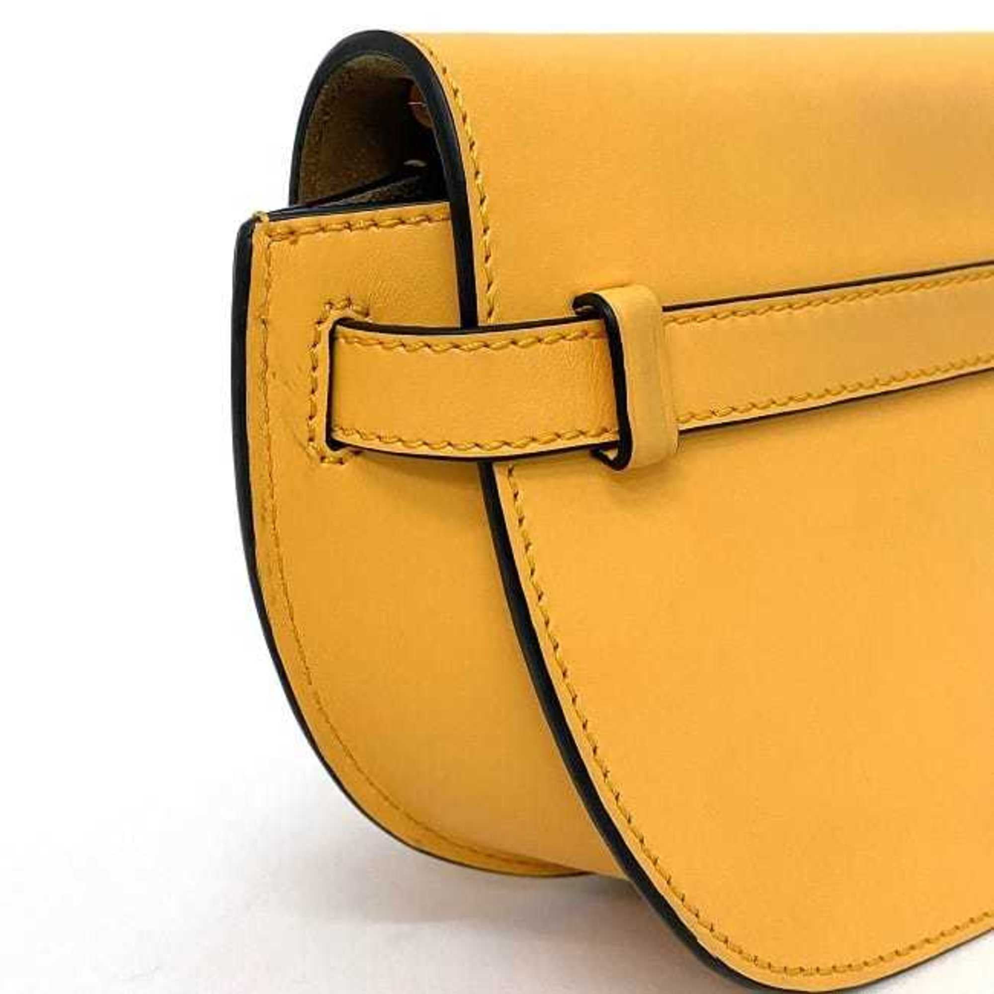 Authenticated Used BagLOEWE Loewe Gate Bucket Shoulder Bag Anagram Jacquard  Leather Beige Black A650Z85X11 