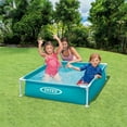 thumbnail image 5 of Intex Mini Frame Kids 4ft x 4ft x 12in Kiddie Swimming Pool, 2 Pack, 5 of 12
