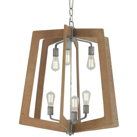 High Country Foyer Chandelier - Varaluz Lofty 268F06 Foyer Chandelier