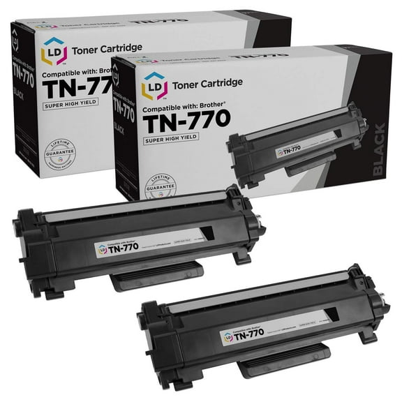 LD Products Compatible Toner Cartridge Replacement Brother TN760 Black 3 Pack