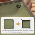 thumbnail image 4 of FlyFlise Camping Canvas Storage Tray Outdoor Desktop Keys Camera Watch Sundries Makeup Lipstick Folding Tray Cosmetics Wallet Storage Plate, 4 of 8
