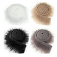 thumbnail image 1 of 4pcs Faux Fur Ribbons Fabric Shaggy Fur Fabrics DIY Crafts Fluffy Strips, 1 of 9