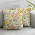 thumbnail image 3 of Spring Pillow Sham, Valley Flowers Medley of Lilly Hydrangea Pin Cushion Protea Gardenia and Tulips, Decorative Standard Queen Size Printed Pillowcase,  Multicolor, 3 of 7