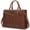 Vintage Brown, variant on RAINSMORE Laptop Bag for Women 15.6 Inch Laptop Briefcase PU Tote Bag Waterproof Computer Tote Bag for Business Office Work Lightweight Shoulder Handbag,Black