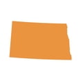 thumbnail image 1 of North Dakota Shaped Sticker Decal Die Cut - Self Adhesive Vinyl - Weatherproof - Made in USA - Many Color and Sizes - nd, 1 of 6