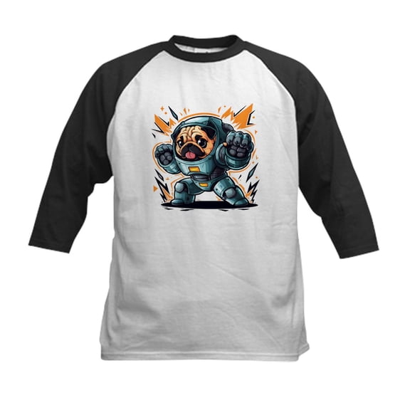 CafePress - Kawaii Style Illustration Kids Baseball T Shirt - Kids Cotton Baseball Jersey, 3/4 Sleeve Shirt