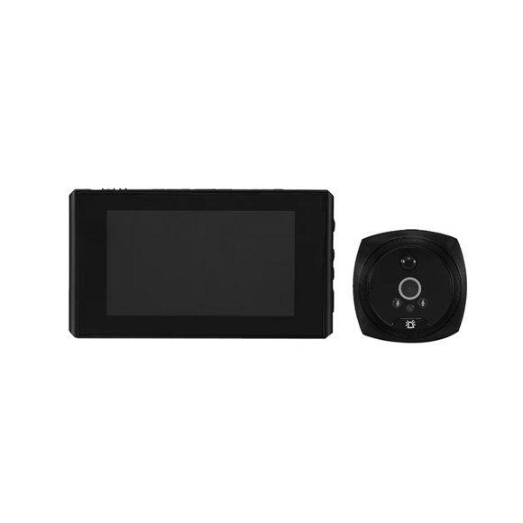 1Set PIR Door Eye Electronic Peephole Door Camera Viewer 145° Night Vision 4.5 Inch LCD Digital Doorbell Black-Y41A ,Install Fast