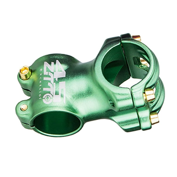 Potencia ligera para bicicleta de montaña MTB de 31,8 mm y 4 tornillos, 45 mm corta, para bicicleta de montaña y fixie. Verde