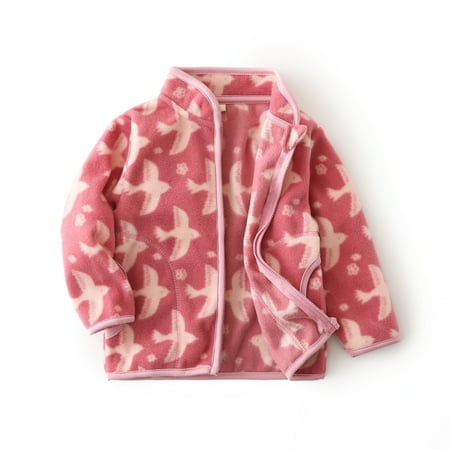 

Verugu Toddler Baby Girls Boys Winter Coat Thicken Warm Jackets Baby Hooded Snow Outwear Coat Kids Cute Cartoon Pattern Polar-fleece Autumn Keep Warm Coat Pink 12-18 Months