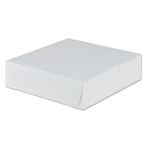 SCT Tuck-Top Bakery Boxes 9w x 9d x 2 1/2h White 250/Carton 0953