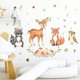 thumbnail image 5 of 1 Juego de pegatinas de pared de animales del bosque, pegatina de pared de dibujos animados, calcomanía de pared de animales bonitos para decoración de pared de sala de juegos de guardería, 5 of 5