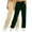 Green, variant on CLOISE Womens Wide Leg Sweatpants 2 Pack Baggy Straight Leg Sweatpants Soft Petite Low Rise Open Bottom Trousers Khaki Workout Elastic Waist Drawstring Solid Sweatpants with Pockets Winter Trousers