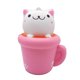 thumbnail image 2 of Cute Cat Cup Squeeze Toys Soft Pink Slow Rebound Coffee Cup Simulation Model Pressure Children Release Scented Toy Xmas Gift heqiyong LED, 2 of 2