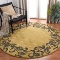 thumbnail image 2 of SAFAVIEH Soho Leah Floral Wool Area Rug, Gold/Black, 7'6" x 9'6", 2 of 8