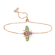 thumbnail image 1 of Pulsera Yoiko Ajustable con Zirconia y Baño de Oro Rosa 10k Bohe, 1 of 5
