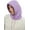Purple, variant on Bow-Tie Beanie Hat Women Knit Retro Y2K Skull Cap Solid Color Soft Ski Hat Plush Crochet Winter Warm Hats