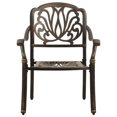 thumbnail image 4 of vidaXL 5 Piece Bistro Set Cast Aluminium Bronze, 4 of 12