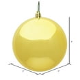 thumbnail image 2 of Vickerman 3" Honey Gold Shiny Ball Ornament, 32 per Box, 2 of 2