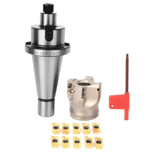 Support de Fraisage CNC, Forte Rigidité Résistance à la Température Fraise CNC, Fraisage CNC Fraisage Rapide pour Outil de Maintien 4PCS Fraisage Inserts, Inserts de Fraisage 10pcs
