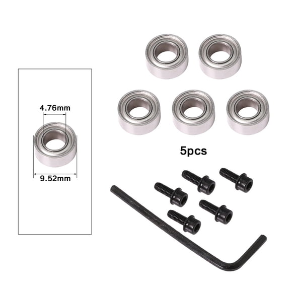 Durable Steel Bearings Accessories Kit Fits for Milling Cutter Heads and Shank Carpentry Cutting Tool