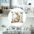 thumbnail image 6 of Spring Easter Bunny Throw Pillow Covers Rabbit Decorative Pillows Case Soft Cushion Covers for Couch Sofa Patio Garden Spring Decor, 6 of 8