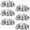 Multicolored 10, variant on PhooArto 6 Pcs Cup Drawer Pulls, Nautical Anchor Floral Butterfly Stripe Shell Shape Handles Cabinet Knobs for Dresser Cupboard Closet Wardrobe with Screws