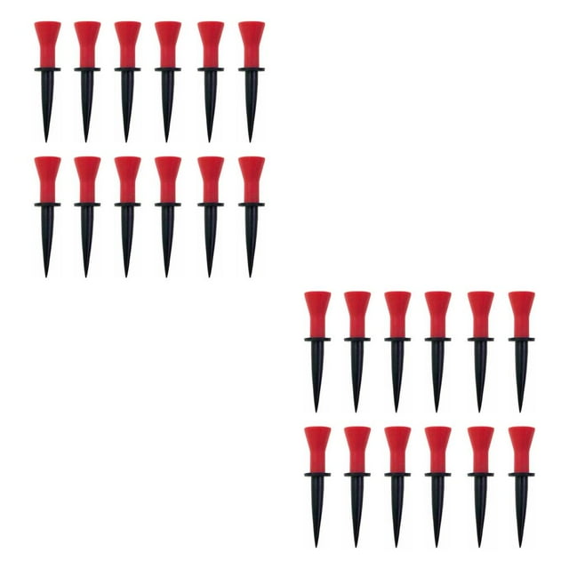 Tees de golf Advancent Paquete de 12 Rojo 76 mm
