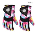 thumbnail image 2 of Bearachild 2 piezas de guantes de nieve para niños, artículos deportivos antideslizantes, guantes gruesos para deportes de invierno a prueba de viento, Suministros térmicos parquet L Bearachild HA059843-10B, 2 of 6