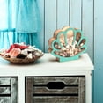 thumbnail image 3 of Dserhfy Wooden Shell Display Case Handcrafted Rustic Sea Shell Shadow Box Seashell Shaped Storage Display Box Home Office Desktop Decoration, 3 of 8