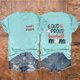 thumbnail image 2 of Camisetas de Manga Corta para las Mujeres Carta Impresa Doble Cara Suelta Tee, Casual Vintage Verano Top Mujeres, 2 of 3