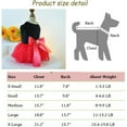 thumbnail image 5 of UOSIA Butterfly Dog Dresses for Small Dog Girl Puppy Lace Tutu Princess Dress,M,Green, 5 of 6