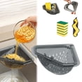 thumbnail image 1 of Magnetic Triangle Sink Strainer, Magnetic Corner Sink Strainer, Basket with Twist-Open Bottom, Sinks Corner Strainer for Food Scraps, Kitchen Accessory for Cooking, No-Drill Mount (1PC), 1 of 8
