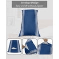 thumbnail image 7 of Blue Striped Pillow Covers King Size 2 Pack, Farmhouse Blue White Stripes Soft Bed Throw Pillowcases Breathable Cooling Long Lumbar Body Pillow Sham Cover for Bed Sofa 20''x36'', 7 of 7