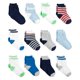 thumbnail image 1 of Pack de 12 pares de calcetines para bebé Simple Joys by Carter's, azul, blanco y gris, 1 of 9